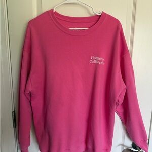 Hollister Bright Pink Crew Neck Sweater